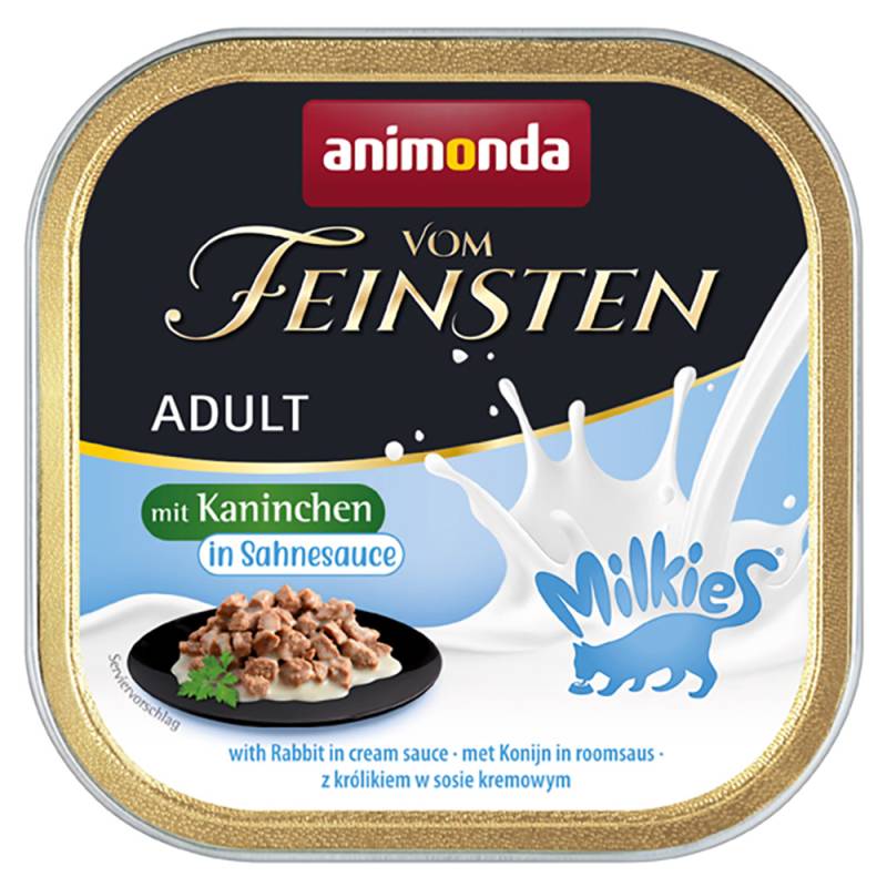 Sparpaket animonda Vom Feinsten Adult Milkies in Sauce 64 x 100 g - Kaninchen in Sahnesauce von Animonda Vom Feinsten