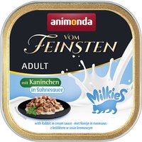 Sparpaket animonda Vom Feinsten Adult Milkies in Sauce 64 x 100 g - Kaninchen in Sahnesauce von Animonda Vom Feinsten