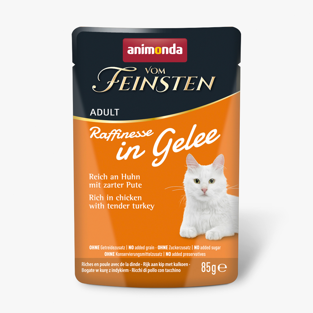 Sparpaket Animonda Vom Feinsten Adult Raffinesse in Gelee 48 x 85 g - reich an Huhn mit Pute Sparpaket Animonda Vom Feinsten Adult Raffinesse in Gelee 48 x 85 g - reich an Huhn mit Pute von Animonda Vom Feinsten