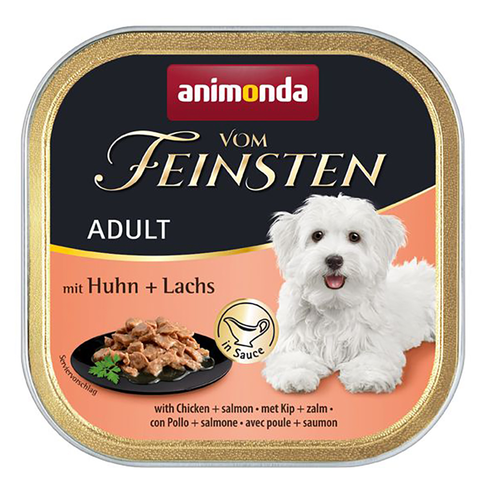 Sparpaket animonda vom Feinsten Adult 44 x 150 g - mit Huhn & Lachs in Sauce Sparpaket animonda vom Feinsten Adult 44 x 150 g - mit Huhn & Lachs in Sauce von Animonda Vom Feinsten