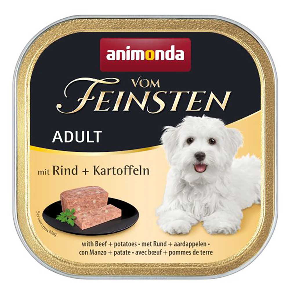 Sparpaket animonda vom Feinsten Adult 44 x 150 g - mit Rind & Kartoffeln Sparpaket animonda vom Feinsten Adult 44 x 150 g - mit Rind & Kartoffeln von Animonda Vom Feinsten