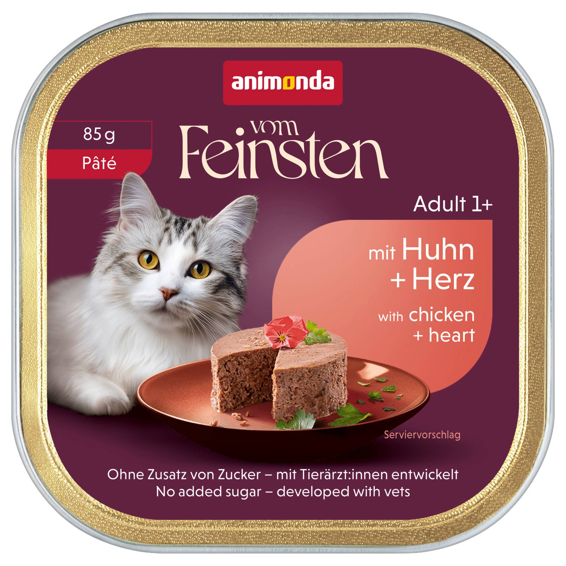 Sparpaket animonda vom Feinsten Adult 64 x 85 g - Huhn & Herz Pâté Sparpaket animonda vom Feinsten Adult 64 x 85 g - Huhn & Herz Pâté von Animonda Vom Feinsten