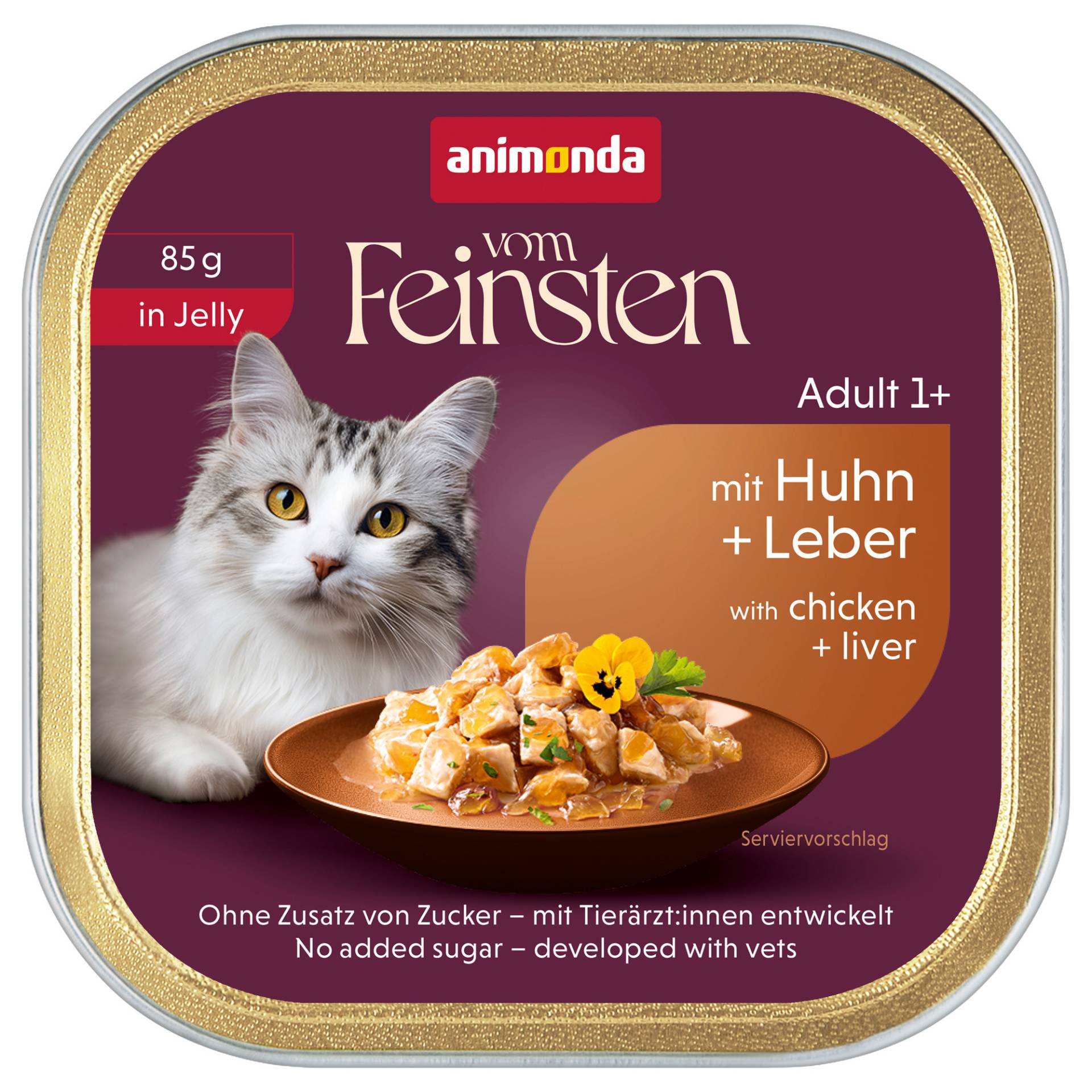 Sparpaket animonda vom Feinsten Adult 64 x 85 g - Huhn & Leber in Gelee Sparpaket animonda vom Feinsten Adult 64 x 85 g - Huhn & Leber in Gelee von Animonda Vom Feinsten