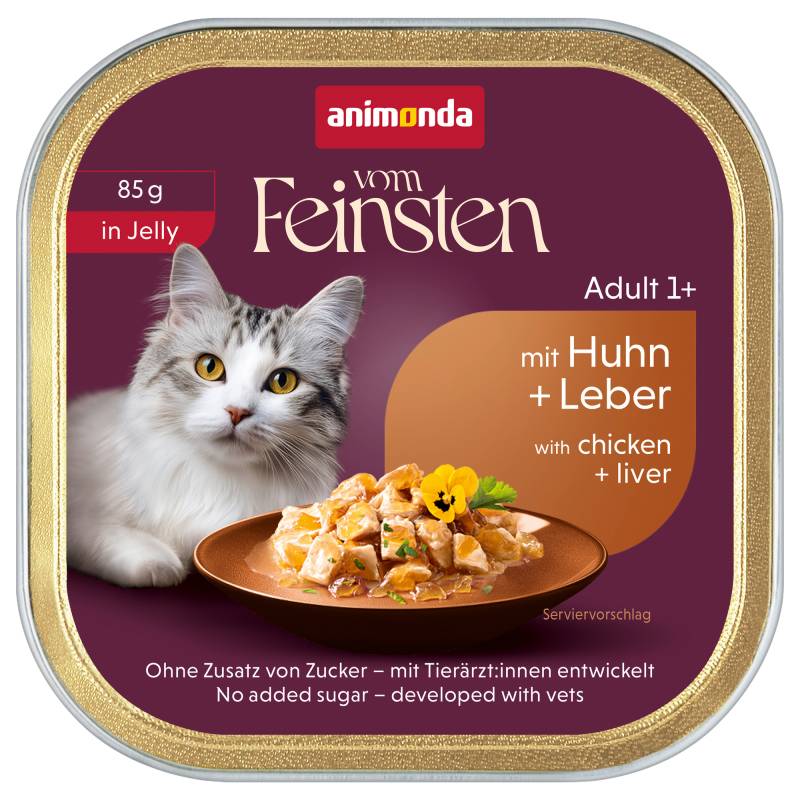 Sparpaket animonda vom Feinsten Adult 64 x 85 g - Huhn & Leber in Gelee Sparpaket animonda vom Feinsten Adult 64 x 85 g - Huhn & Leber in Gelee von Animonda Vom Feinsten