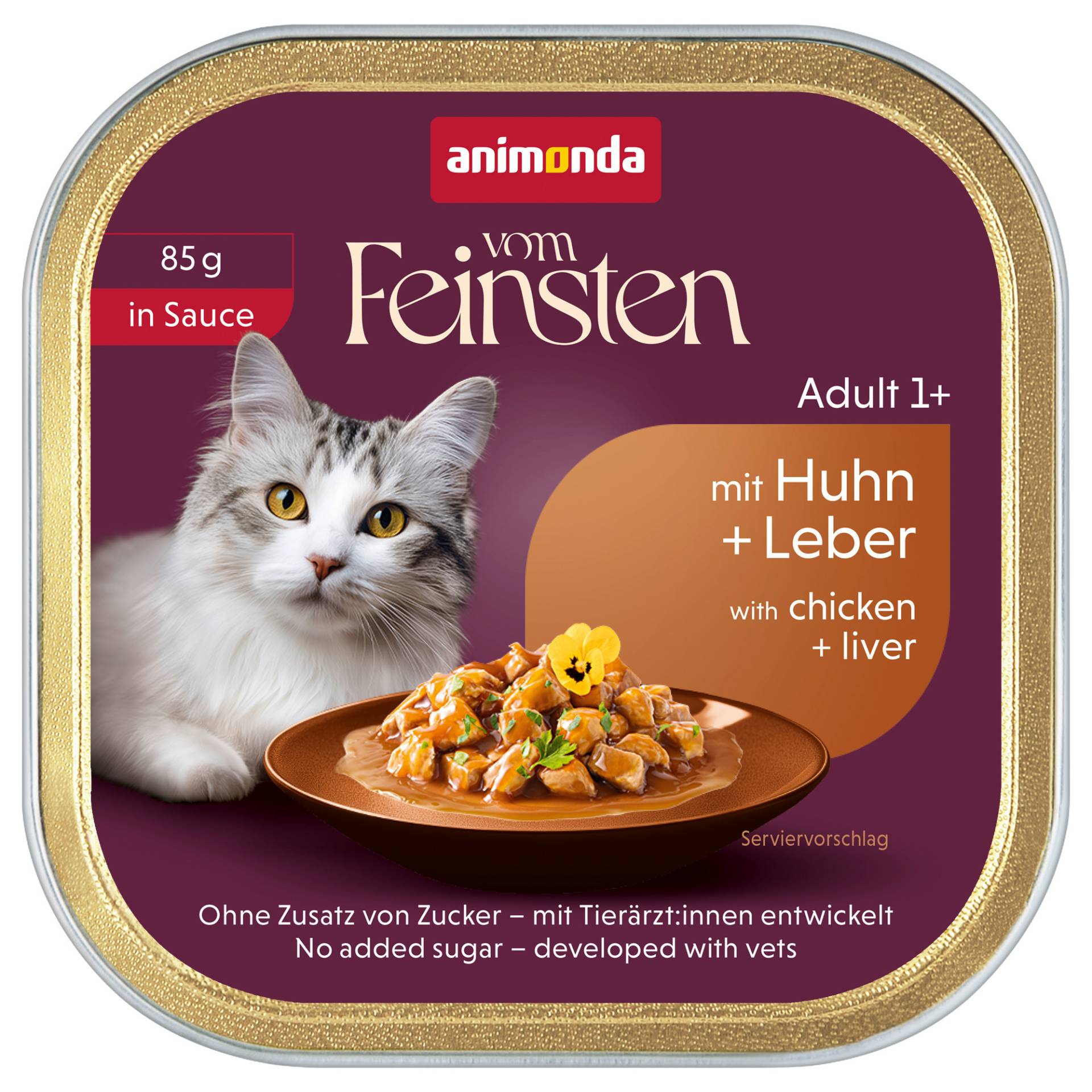 Sparpaket animonda vom Feinsten Adult 64 x 85 g - Huhn & Leber in Soße Sparpaket animonda vom Feinsten Adult 64 x 85 g - Huhn & Leber in Soße von Animonda Vom Feinsten