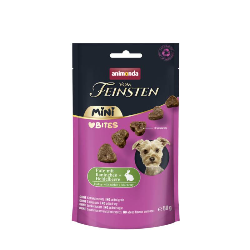 animonda vom Feinsten Adult Mini Bites - 50 g Pute mit Kaninchen & Heidelbeere von Animonda Vom Feinsten