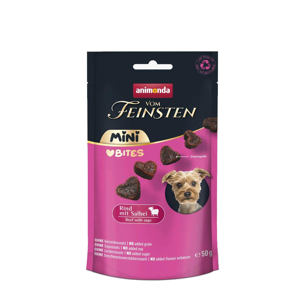 animonda vom Feinsten Adult Mini Bites - Sparpaket: 10 x 50 g Rind mit Salbei animonda vom Feinsten Adult Mini Bites - Sparpaket: 10 x 50 g Rind mit Salbei von Animonda Vom Feinsten