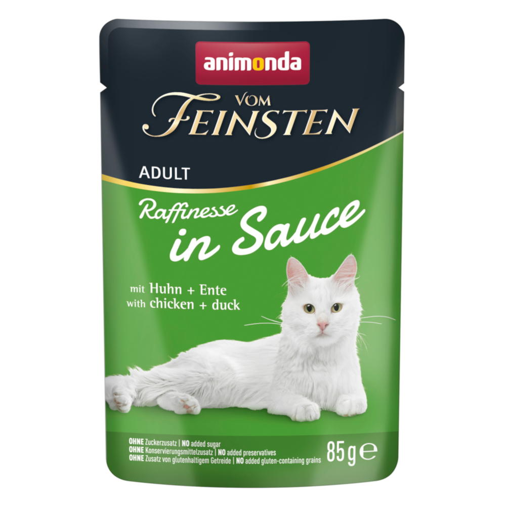 animonda vom Feinsten Adult Raffinesse in Sauce 24 x 85 g - mit Huhn & Ente von Animonda Vom Feinsten