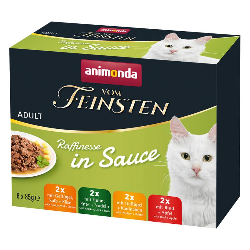 animonda vom Feinsten Adult Raffinesse in Sauce Adult Mixpaket - 8 x 85 g von Animonda Vom Feinsten