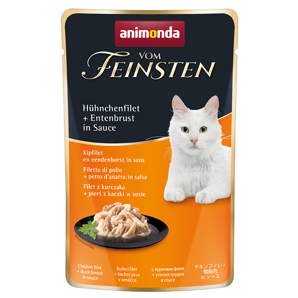 animonda vom Feinsten Adult in Sauce 18 x 50 g - Hühnchenfilet + Entenbrust in Sauce animonda vom Feinsten Adult in Sauce 18 x 50 g - Hühnchenfilet + Entenbrust in Sauce von Animonda Vom Feinsten
