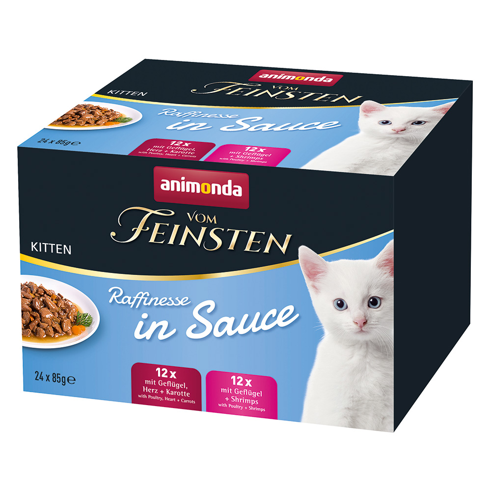 animonda vom Feinsten Kitten Raffinesse in Sauce Mixpaket - 24 x 85 g von Animonda Vom Feinsten