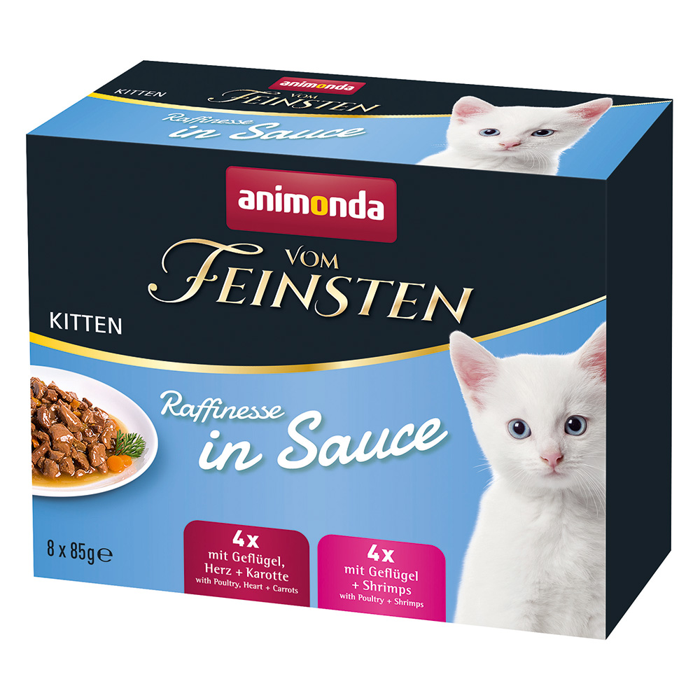 animonda vom Feinsten Kitten Raffinesse in Sauce Mixpaket - 8 x 85 g von Animonda Vom Feinsten