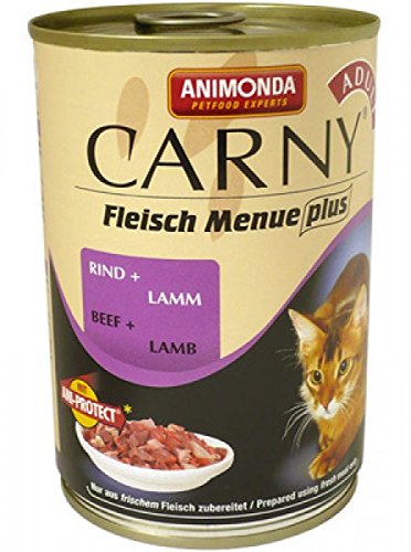 6x Carny Adult Rind-Lamm - Katzenfutter, 400g von Animonda von Animonda