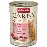 animonda CARNY Adult 6x400g Pute, Huhn & Shrimps von Animonda