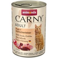 animonda CARNY Adult 6x400g Pute & Hühnchenleber von Animonda