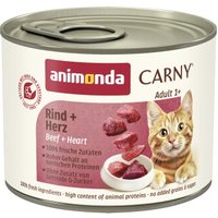 animonda Carny Nassfutter Katze Adult Rind und Herz 12x200 g von Animonda