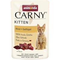 animonda Carny Nassfutter Katze Kitten Geflügel und Rind 12x85 g von Animonda