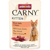 animonda CARNY Kitten Rind, Kalb & Huhn 48x85 g von Animonda