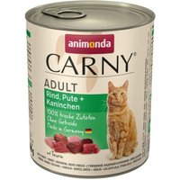 animonda Carny Adult Rind, Pute & Kaninchen 6x800 g von Animonda