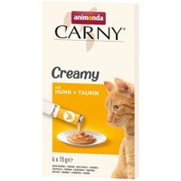 animonda Carny Nassfutter Katze Adult, Creamy mit Taurin 11x 6x15g Huhn von Animonda