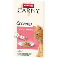 animonda Carny Nassfutter Katze Adult, Creamy mit Taurin 11x 6x15g Lachs von Animonda