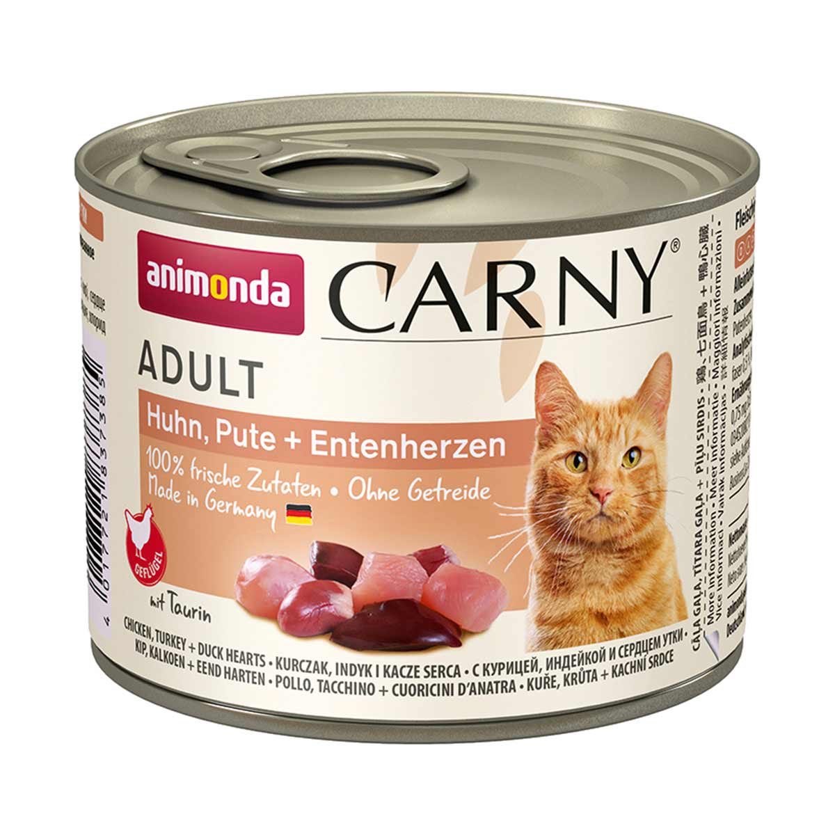 animonda Carny Adt Huhn, Pute und Entenherz 24x200g von animonda Carny