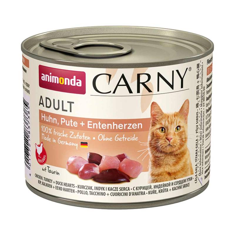 animonda Carny Adt Huhn, Pute und Entenherz 24x200g von animonda Carny