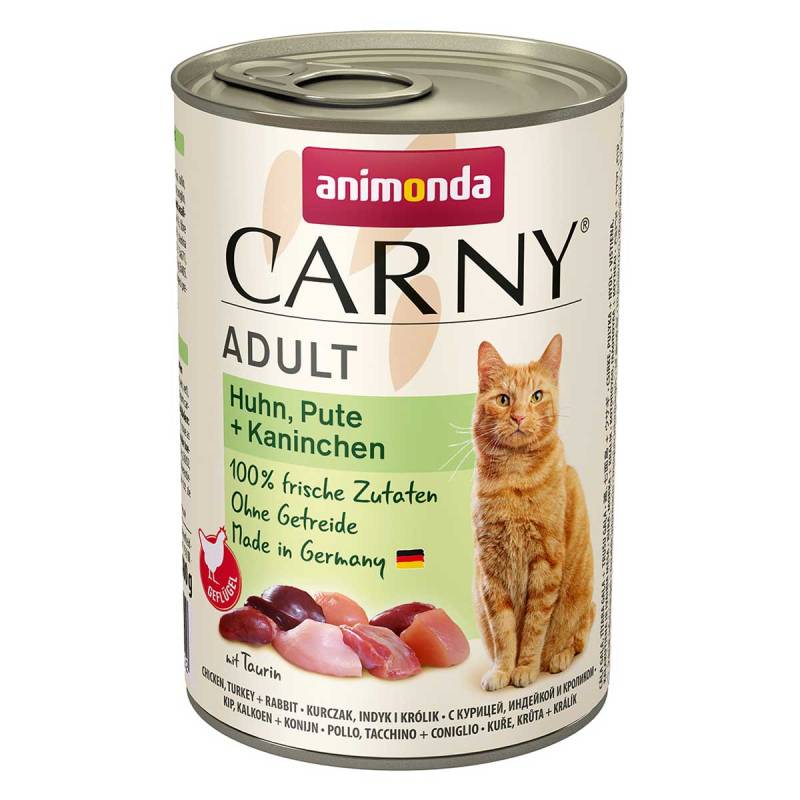 animonda Carny Adult Huhn, Pute und Kaninchen 24x400g von animonda Carny