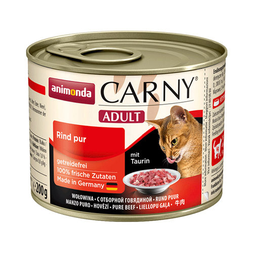 Animonda Carny Adult Katzenfutter - Dosen - Rind, Pute & Kaninchen - 6 x 200 g von Animonda