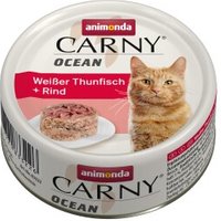 animonda Carny Nassfutter Katze Adult, Ocean 12x80 g Thunfisch und Rind von Animonda