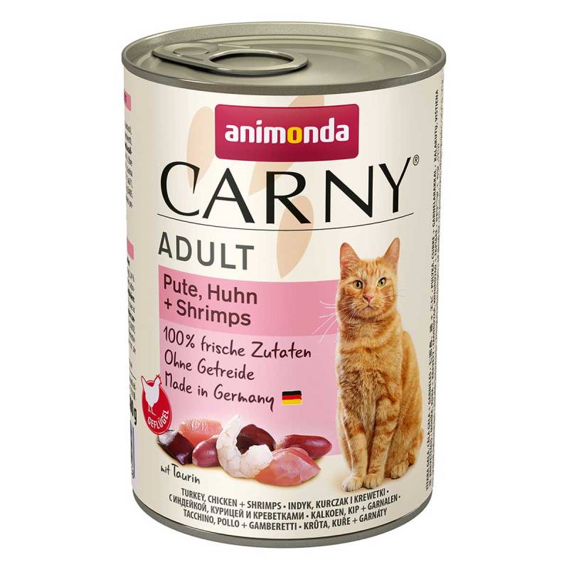 animonda Carny Adt Pute, Huhn und Shrimps 24x400g von animonda Carny