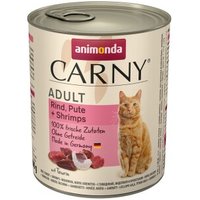 animonda Carny Adult Rind, Pute & Shrimps 12x800 g von Animonda