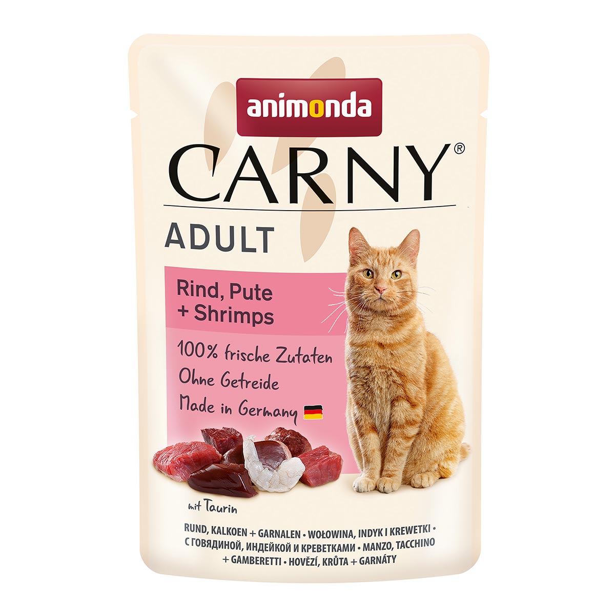 animonda Carny Adult Rind, Pute + Shrimps 24x85g von animonda Carny