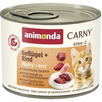 animonda Carny Nassfutter Katze Kitten Geflügel und Rind 24x200 g animonda Carny Nassfutter Katze Kitten Geflügel und Rind 24x200 g von Animonda