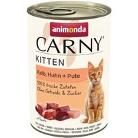 animonda Carny Kitten Kalb, Huhn und Pute 24x400 g von Animonda