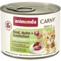 animonda Carny Nassfutter Katze Kitten Rind, Huhn und Kaninchen 24x200 g animonda Carny Nassfutter Katze Kitten Rind, Huhn und Kaninchen 24x200 g von Animonda