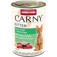 animonda Carny Kitten Rind, Huhn & Kaninchen 24x400 g von Animonda