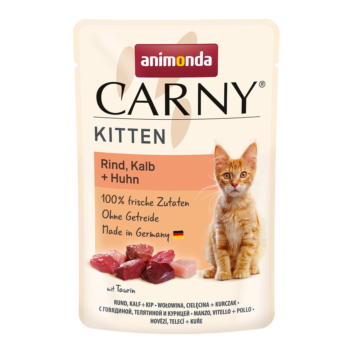 animonda Carny Kitten Rind, Kalb + Huhn 12x85g von animonda Carny