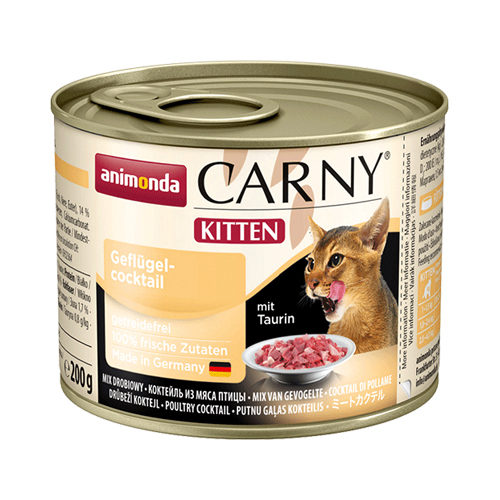 Animonda Carny Kittenfutter - Dosen - Rind / Huhn / Kaninchen - 12 x 200 g von Animonda