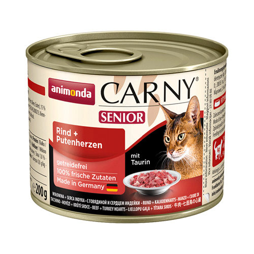 Animonda Carny Senior Katzenfutter - Dosen - Rind, Huhn & Käse - 6 x 200 g von Animonda