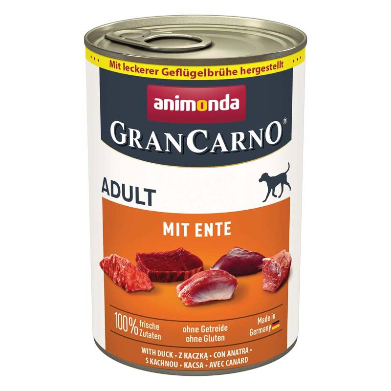 animonda GranCarno Adult mit Ente 24x400g von animonda GranCarno