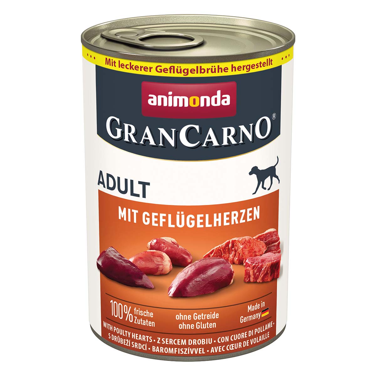 animonda GranCarno Adult Geflügelherz 6x400g von animonda GranCarno