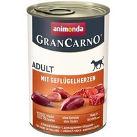 animonda GranCarno Original Adult Geflügelherzen 6x400 g von Animonda