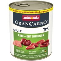 animonda GranCarno Original Adult Rind & Entenherzen 6x800 g von Animonda