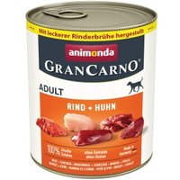 animonda GranCarno Original Nassfutter Hund Adult, Rind & Huhn 12x800 g von Animonda