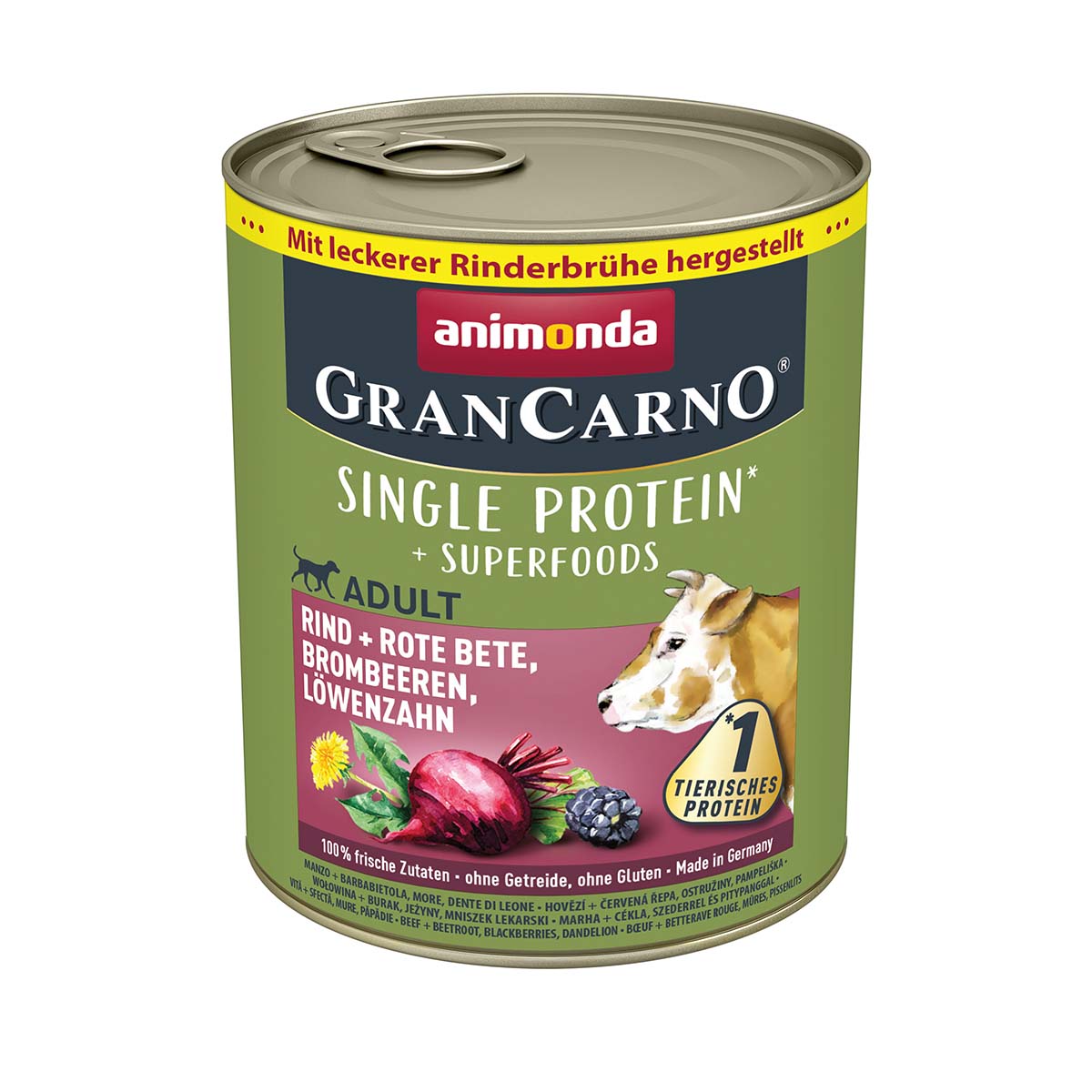 animonda GranCarno superfoods Rind + rote Bete + Brombeere + Löwenzahn 6x800g animonda GranCarno superfoods Rind + rote Bete + Brombeere + Löwenzahn 6x800g von animonda GranCarno