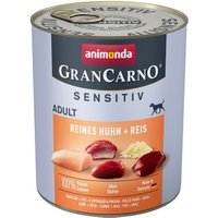 animonda GranCarno Adult Sensitiv Huhn & Reis 6x800 g von Animonda