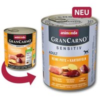 animonda GranCarno Adult Sensitiv Pute & Kartoffel 6x800 g von Animonda
