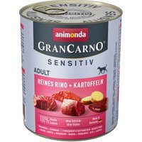 animonda GranCarno Adult Sensitiv Rind & Kartoffel 12x800 g von Animonda