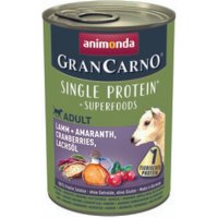 animonda GranCarno Single Protein Superfoods Lamm & Amaranth, Cranberries, Lachsöl 12x400 g von Animonda